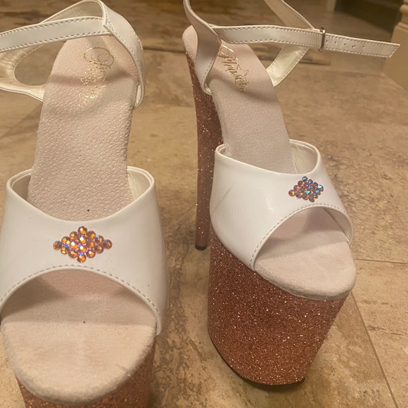 STILETTO PLATFORM HEELS SIZES 9/10 (PLEASERS) - Picture 3 of 6